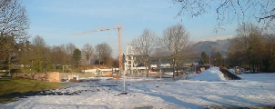 Bild: Schwimmbad während dem Umbau - hinten, Feb09